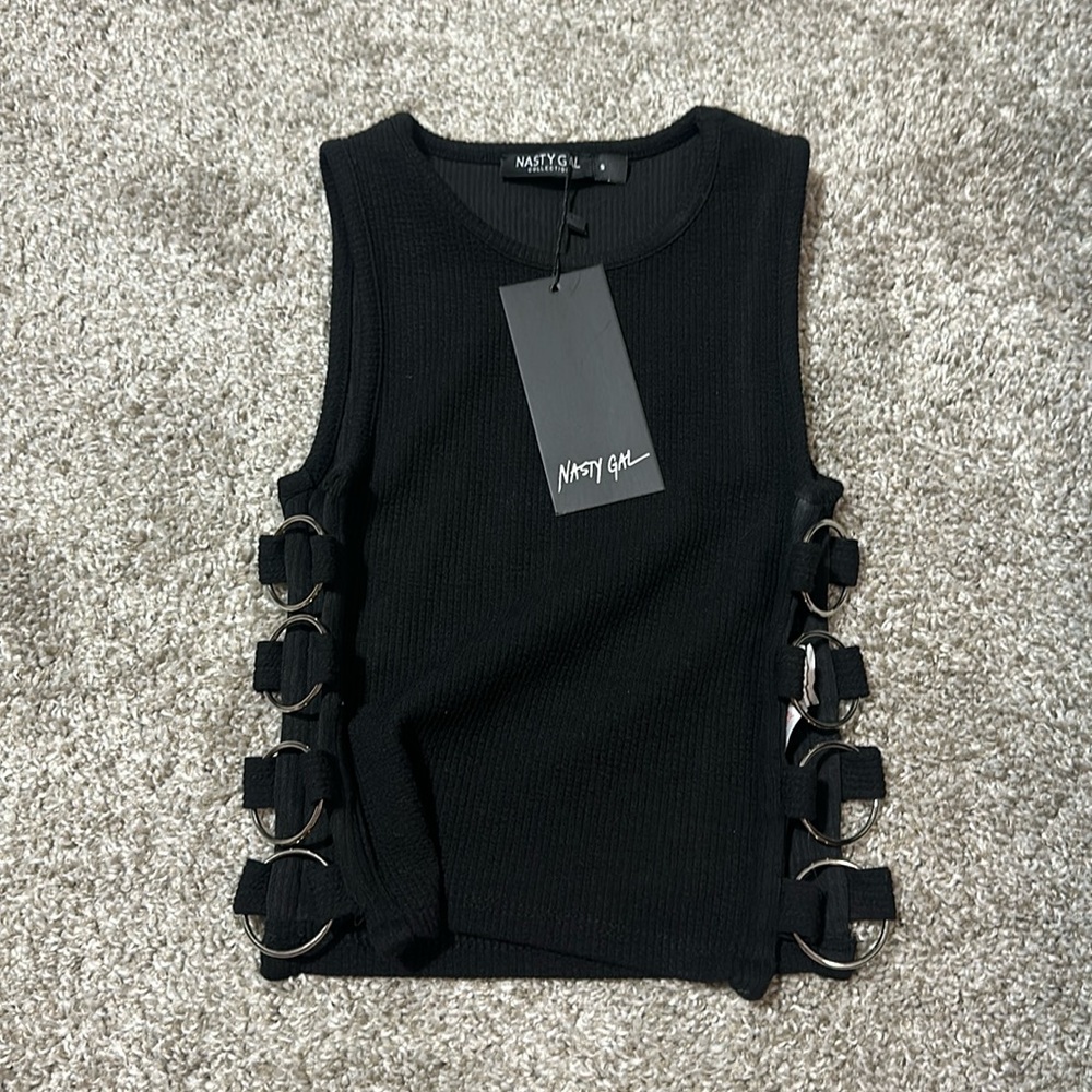 Nasty Gal cut out crop top